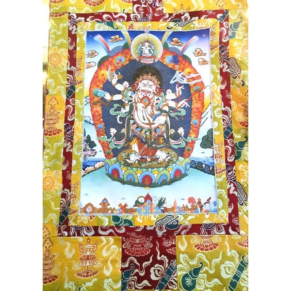 Tranh Thangka Hộ Pháp Mahakala_120x80cm